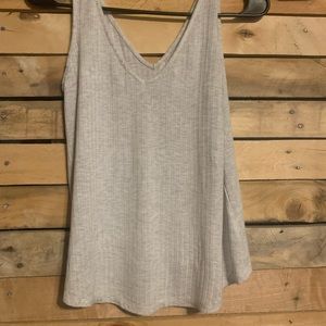 Grey blouse tank